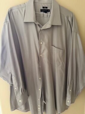 Pronto Uomo Men's Gray Dress Shirt with Pocket 4X